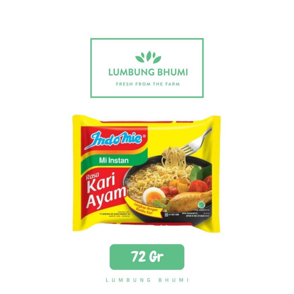 

INDOMIE Mi Kari Ayam 72 Gr 1 Pcs - Lumbung Bhumi