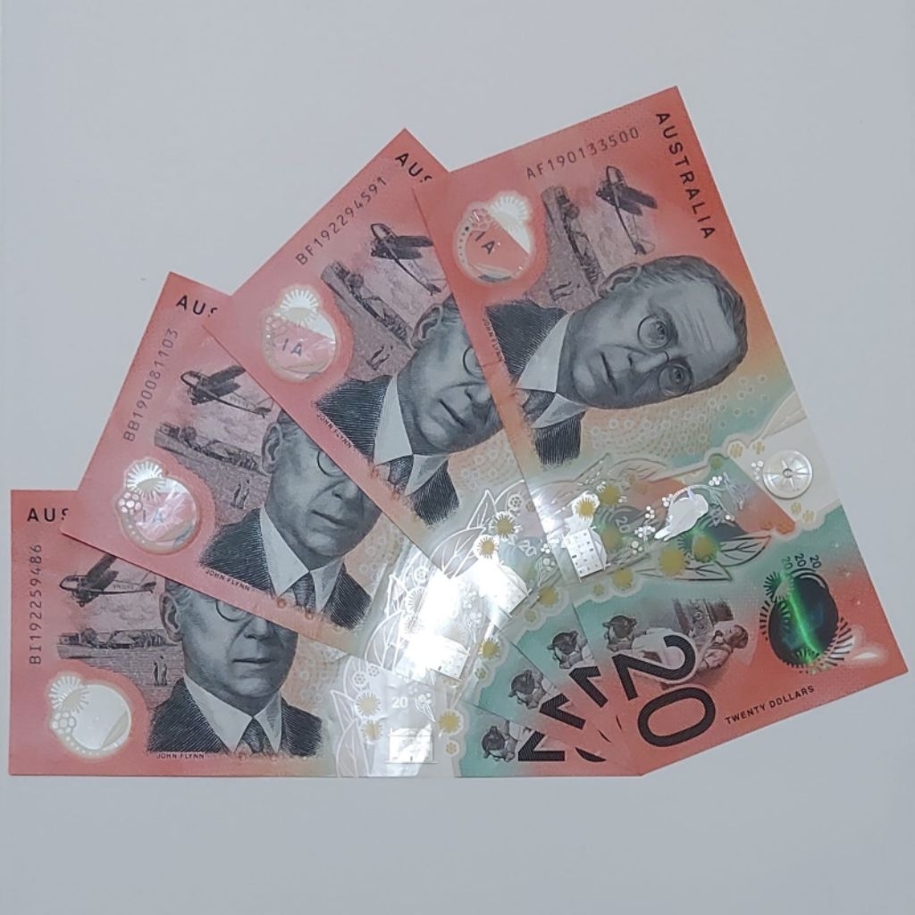 Australia Dolar Satu Set Paket Lengkap 5 10 Dan 20 Dolar Polymer