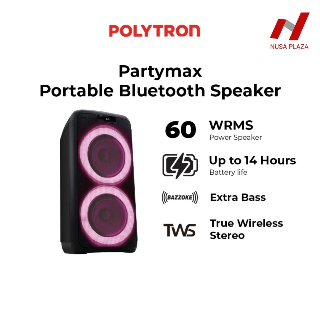SPEAKER PARTY POLYTRON PORTABLE KARAOKE PPS 8L22