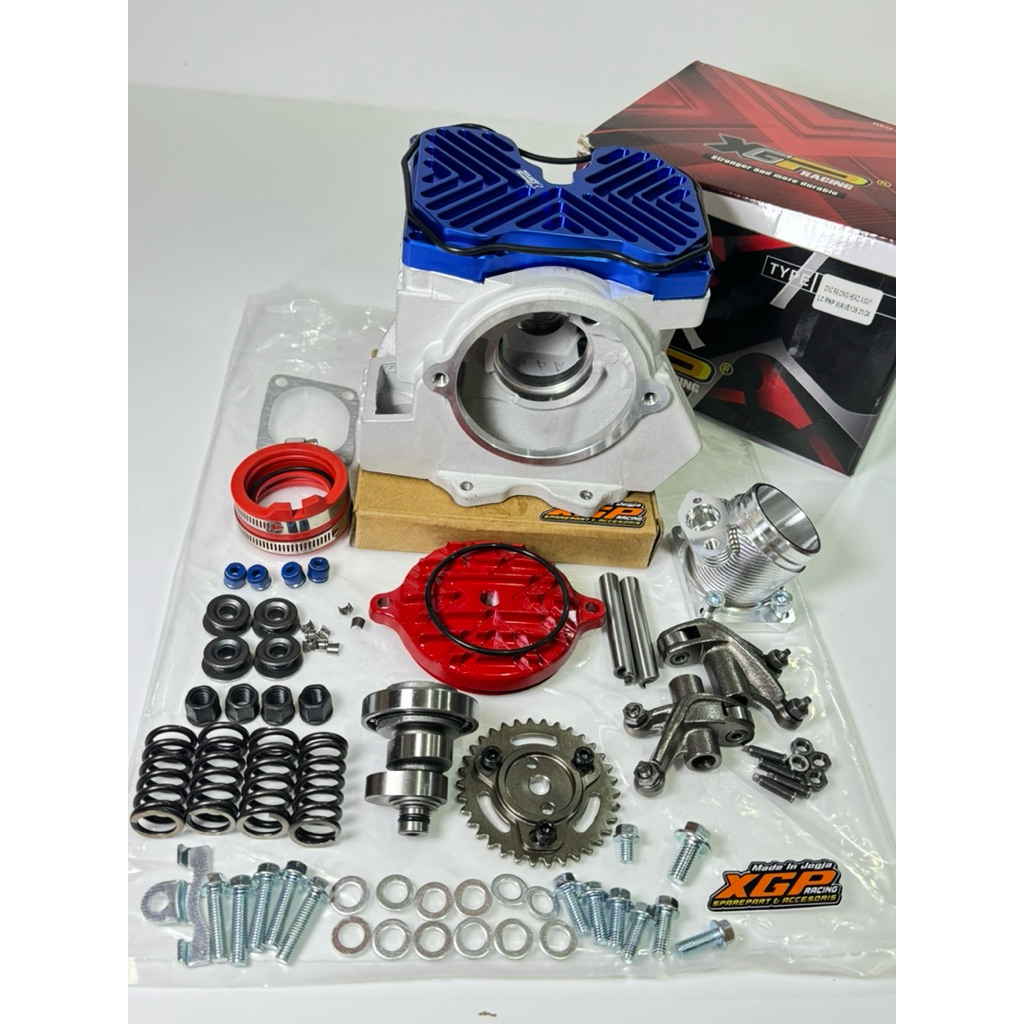 Head kop supra 125 karisma kirana KPH 4 klep 21/24 XGP RACING PORTING CNC head kop model MX 4 klep X