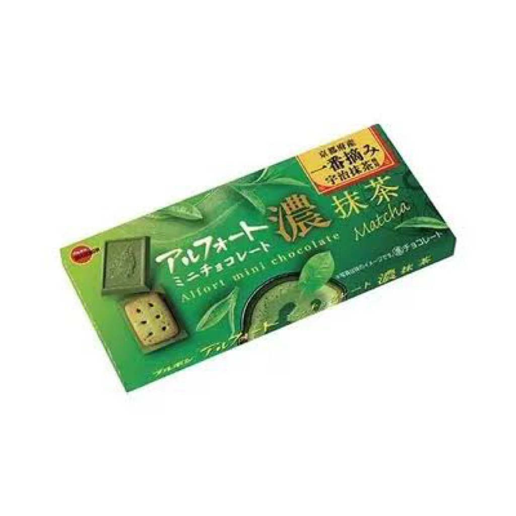 

Bourbon Alfort Mini Chocolate Luxury Rich Uji Matcha 60g / biskuit dengan coklat rasa matcha