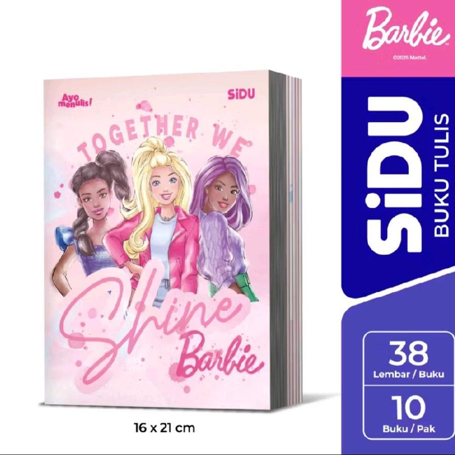 

BH01 [Pelangi Stationery] SIDU Buku Tulis Barbie 38 Lembar 10 Buku Ukuran 210x160 mm