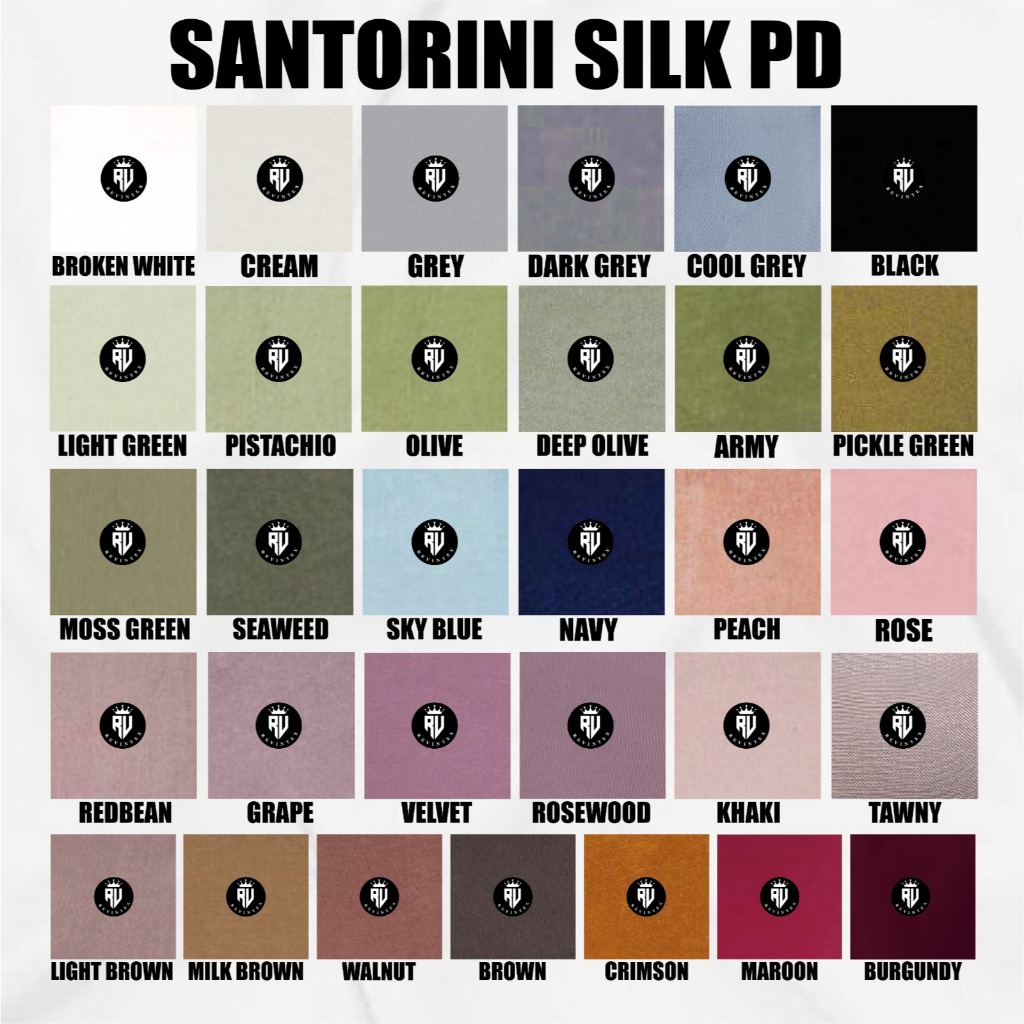 Kain Santorini Silk PD IMPORT PREMIUM Grade A - REVINTEX BANDUNG