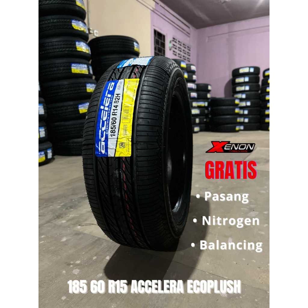 Ban Mobil Accelera Ecoplush 185 60 R14 Tubeless - Ban Mobil Luar 185 60 Ring 14 Senyap