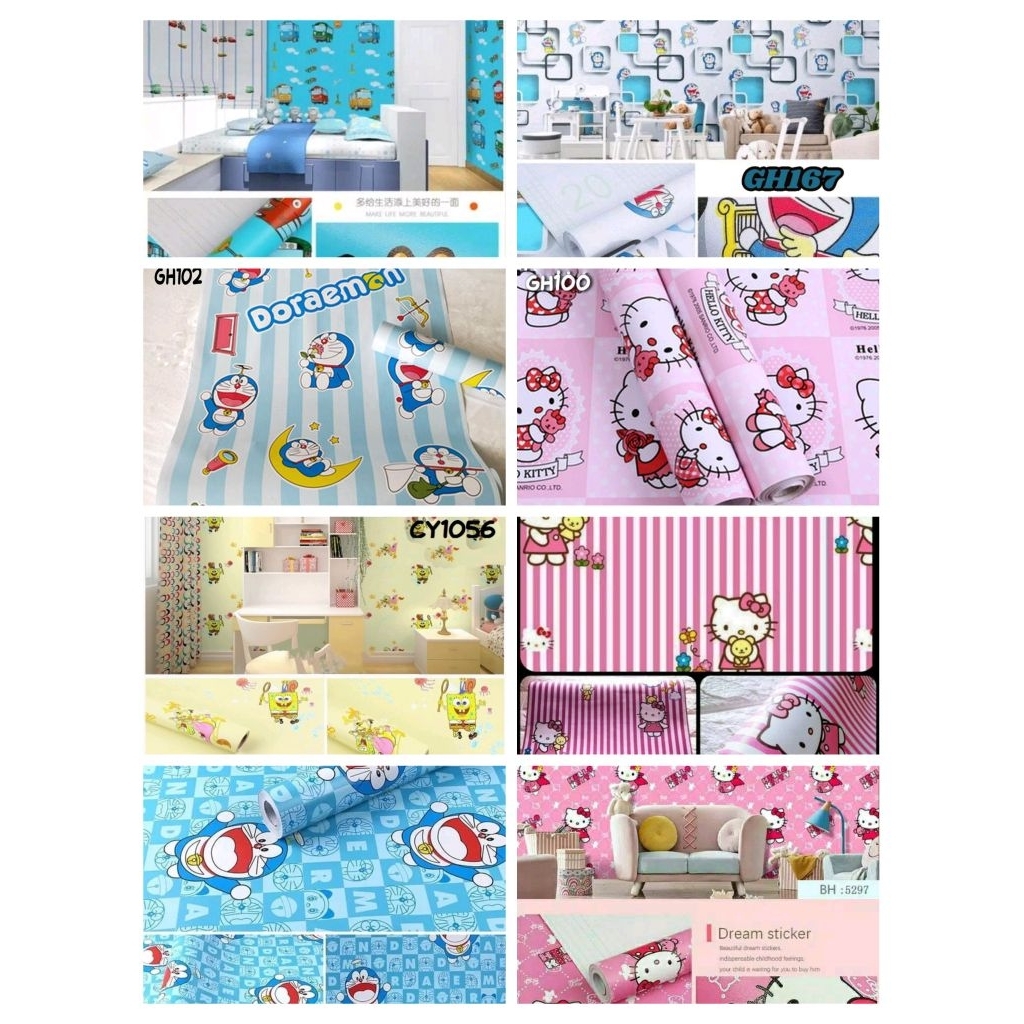 WALLPAPER DINDING MOTIF ANAK ANAK COCOK UNTUK KAMAR TIDUR