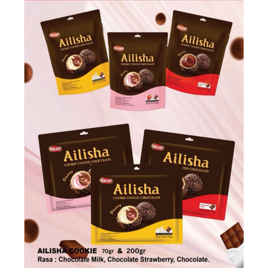 

MR.Sif Ailisha Coklat renyah diluar melted didalam Cemilan Malaysia Singapura