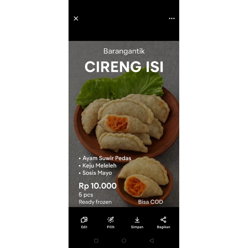 

CIRENG ISI AYAM SUWIR PEDAS
