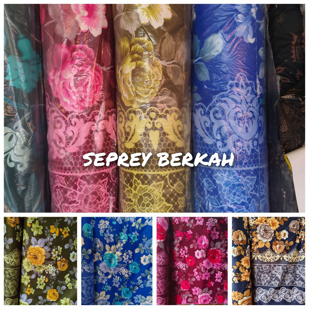 KAIN/BAHAN SPREI METERAN GROSIR DAN ECER NOVITA