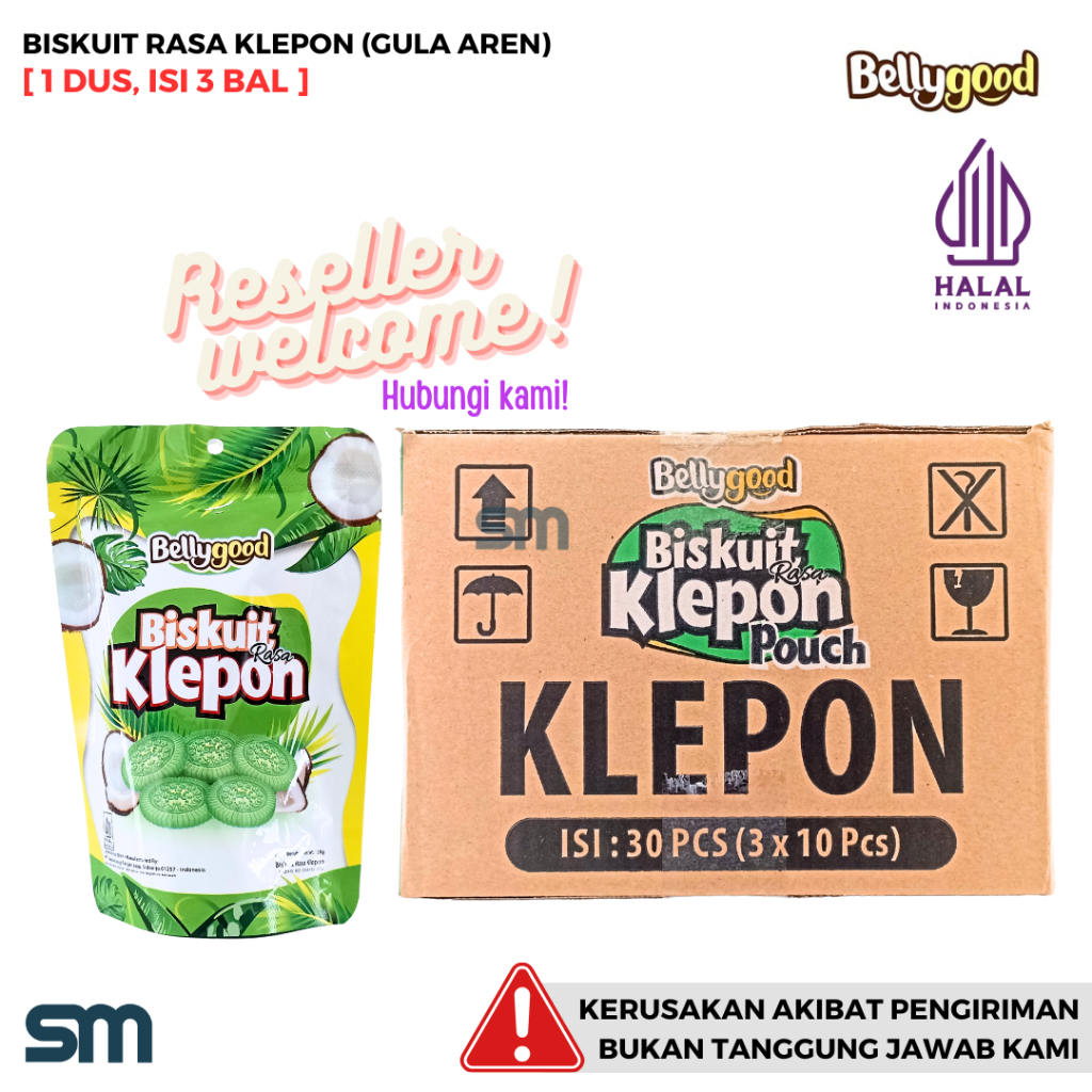 

BELLYGOOD Biskuit Klepon Kemasan Pouch Dan Pack Isi Per Dus