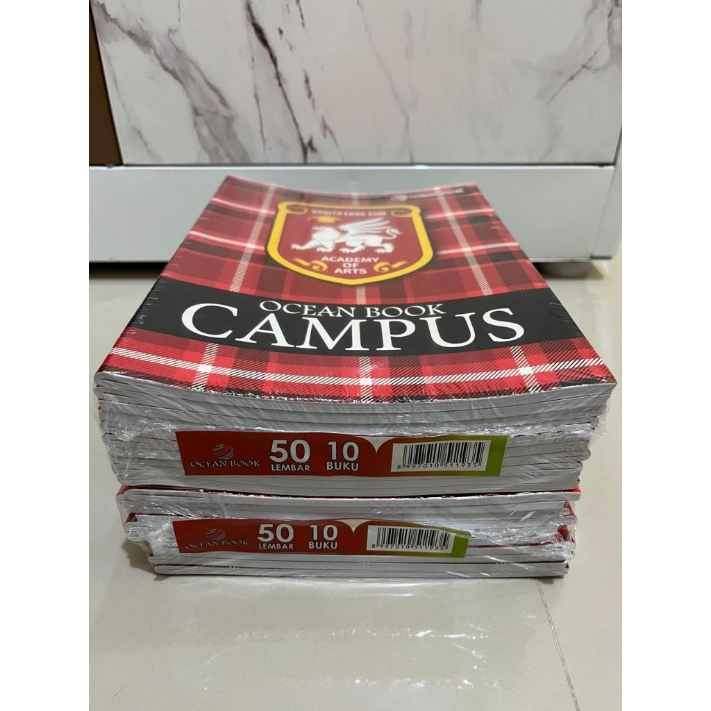 

Buku Tulis Ocean Campus Boxy Isi 50 Lembar ( 1 Pack Isi 10 buah/Pcs )