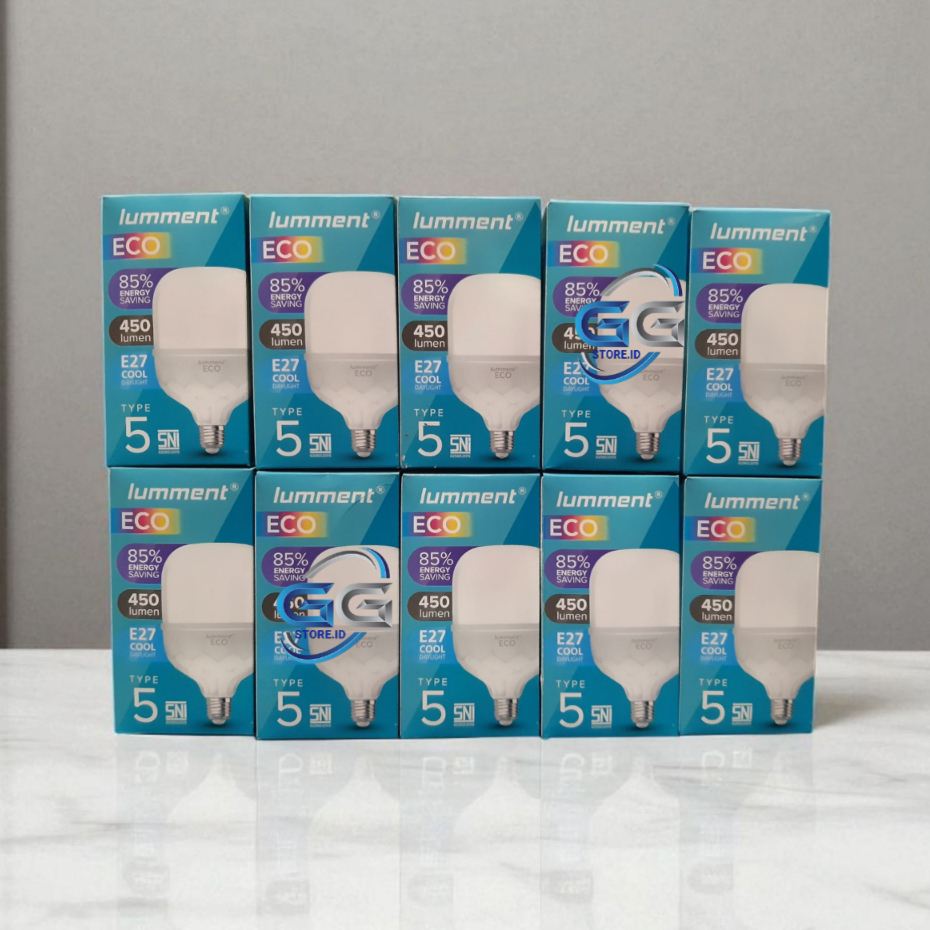 Paket HEMAT 10 Pcs Lumment Eco Lampu Bohlam LED 5 Watt/ Isi 10 Pcs Lampu LUMMENT ECO 5W