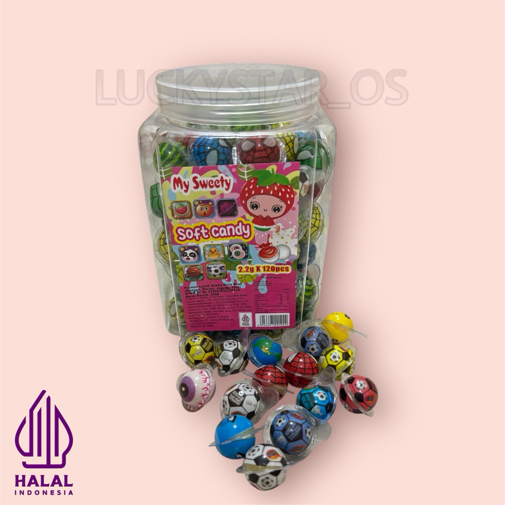 

PERMEN LUNAK VIRAL MY SWEETY SOFT CANDY ISI 120PCS X 2.2GR