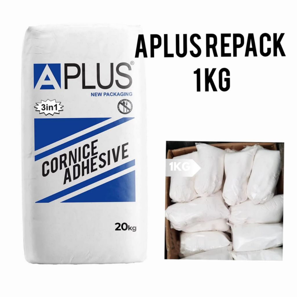Aplus Gypsum |  Gipsum mainan Bubuk Kompon A+ repack  putih