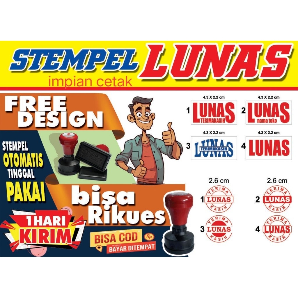 

Stempel Lunas | Stempel Otomatis | Setempel Flas | Cap Stempel | Stempel Murah