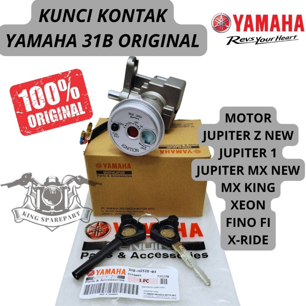 KUNCI KONTAK SET YAMAHA  ORI KODE 31B MOTOR JUPITER Z NEW JUPITER MX NEW MX KING XEON FINO FI X-RIDE