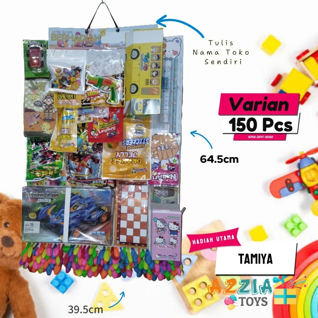 LOTRE BERHADIAH CABUTAN BALON 150-200Pcs Rp.1000/pcs Semua Dapat Hadiah