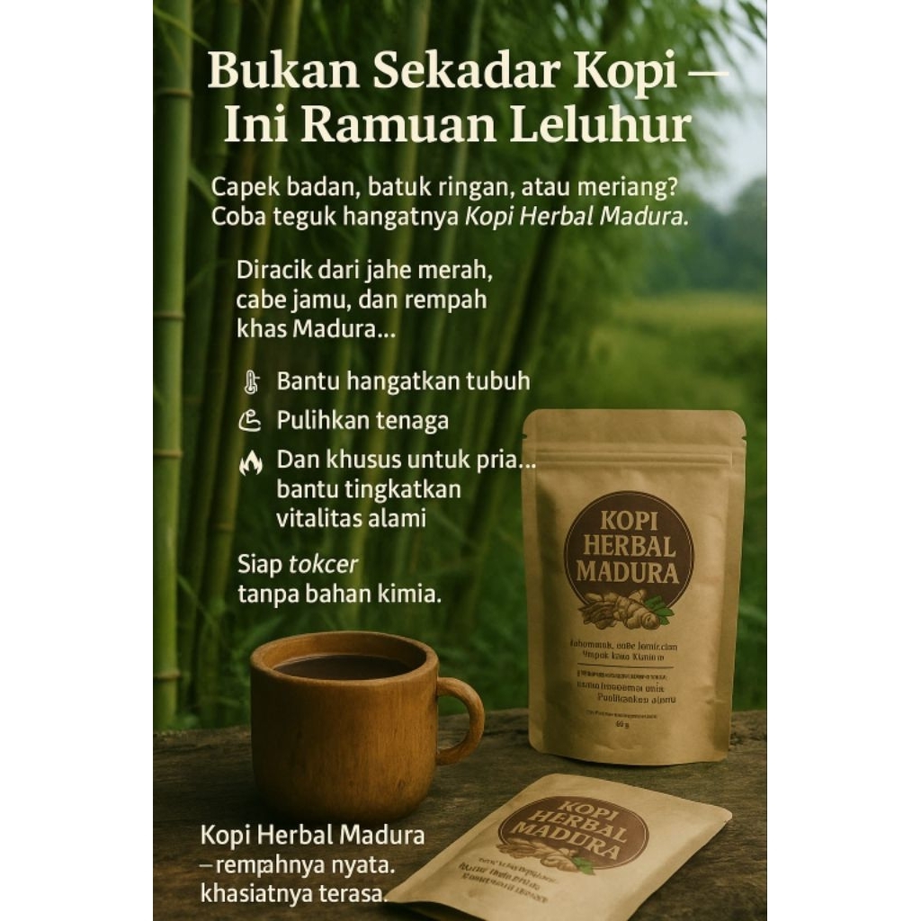 

KOPI HERBAL ASLI RACIKAN MADURA