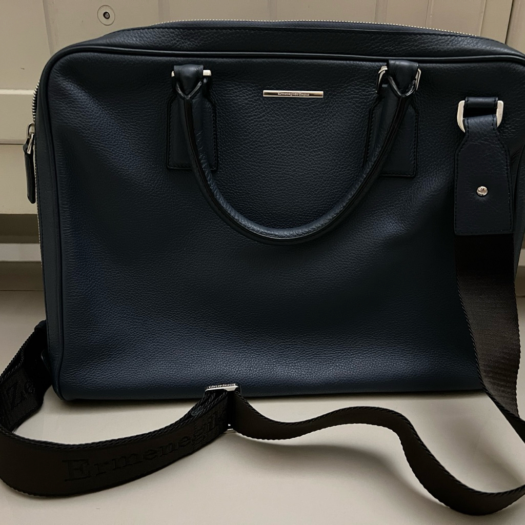 zegna men bag pre loved