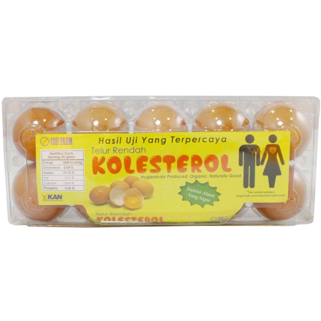

CBB FARM TELUR RENDAH KOLESTEROL ISI 10 PCS