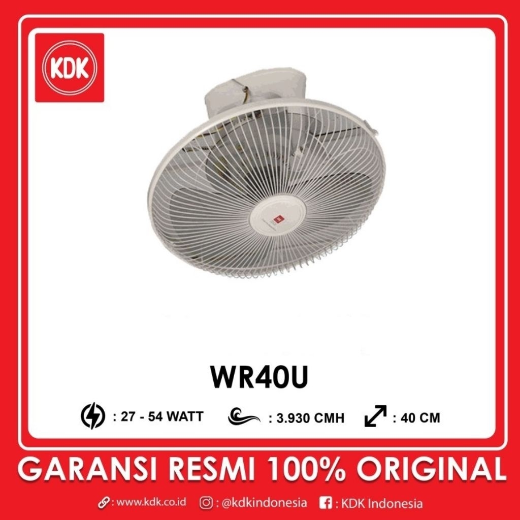 Kipas Angin Orbit KDK WR40U 16 Inch