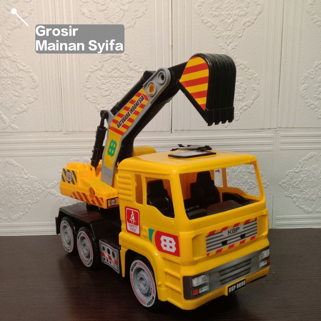 (KGP 8090) Mainan Kontruksi / Mainan Mobil Beko / Mobilan Anak