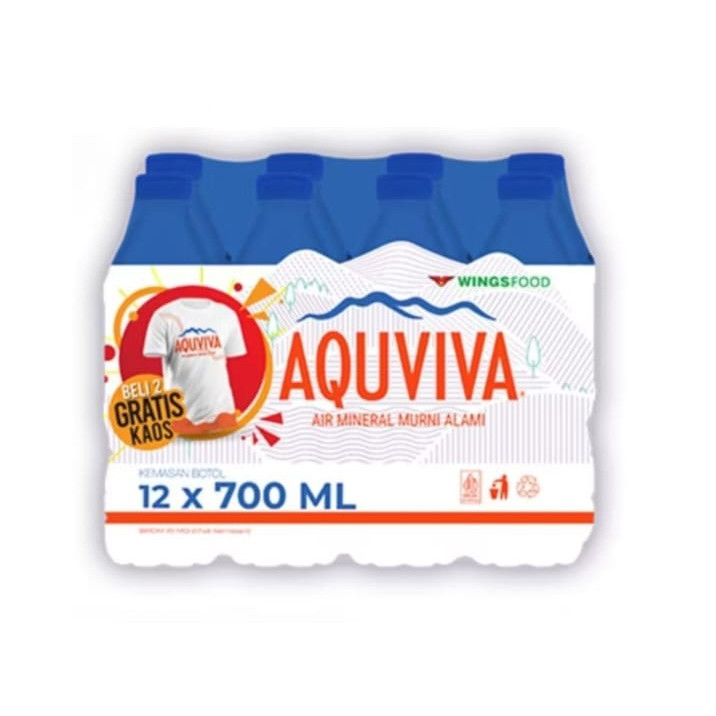 

Air Mineral Aquviva 700 ML ( isi 12 Botol)