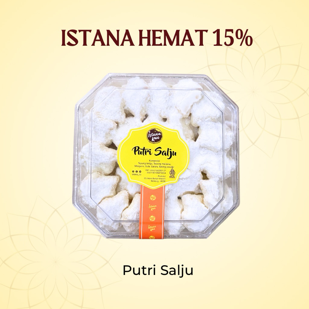

ISTANA KUE KERING PUTRI SALJU REG SPECIAL COOKIES | Kue Putri Salju Lembut dan Manis yang Pas Lebih Lezat