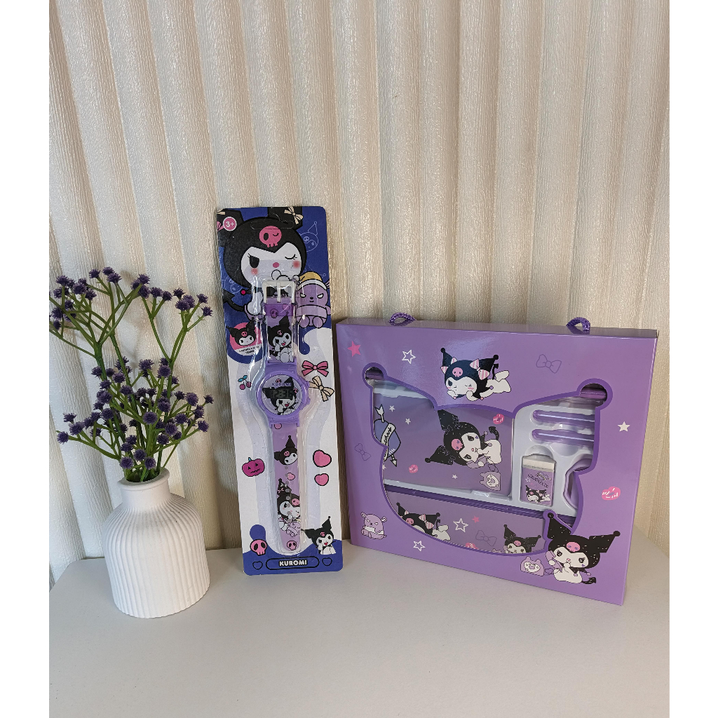 

Sanrio Alat Tulis Sanrio + Jam Tangan Sanrio Anak Set Karakter Kuromi Melody Cinnamoroll Hello Kitty Lucu dan Termurah dengan Desain Imut Kado Anak Lucu- Kado ulang tahun anak perempuan