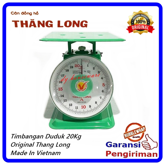 Timbangan Duduk 20Kg Timbangan Besi Vietnam Thang Long Dacing Jarum Analog 20 Kg ThangLong 20Kg