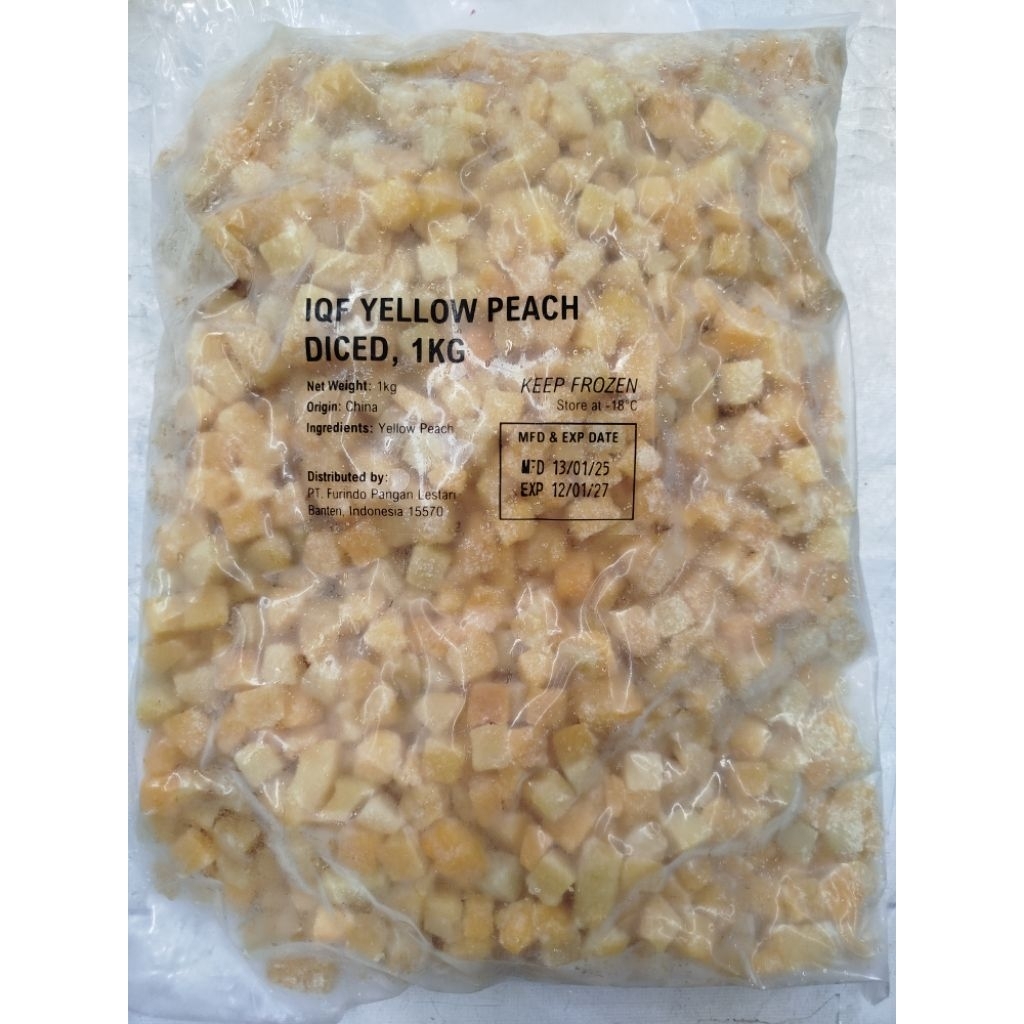 

IQF Frozen Yellow Peach 1kg/Buah Beku Yellow Peach 1kg