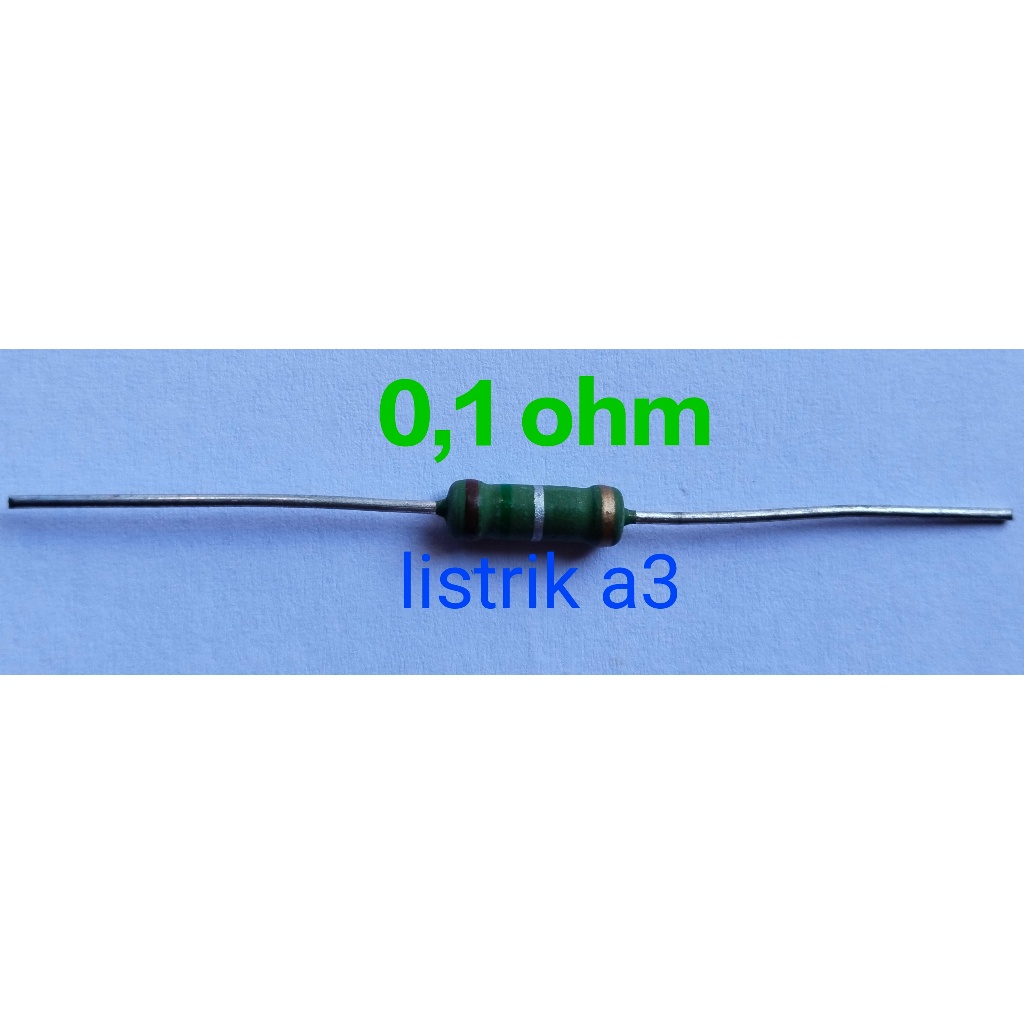 resistor 2W metal oxide 0,1 0,15 0,18 0,22, 0,33 0,47 0,68 1.0 ohm tahanan 2 watt