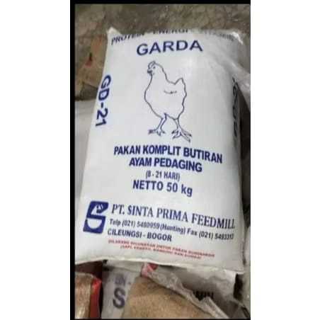 GARDA-21 50KG Pakan ayam Komplit butiran pakan ayam pedaging sinta
