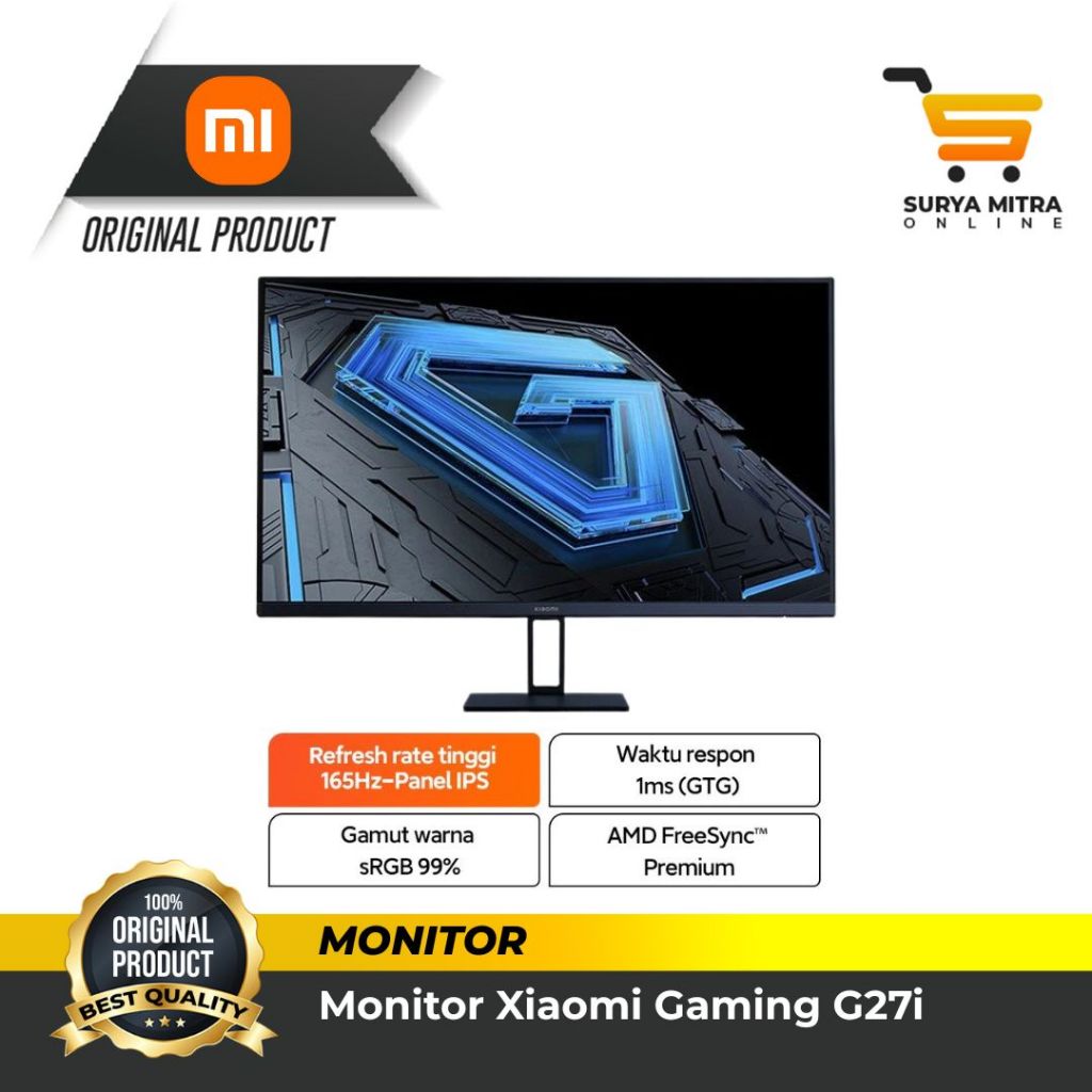 Monitor Xiaomi Gaming G24i / G27i / G Pro 27i / G27Qi IPS FHD Garansi Resmi