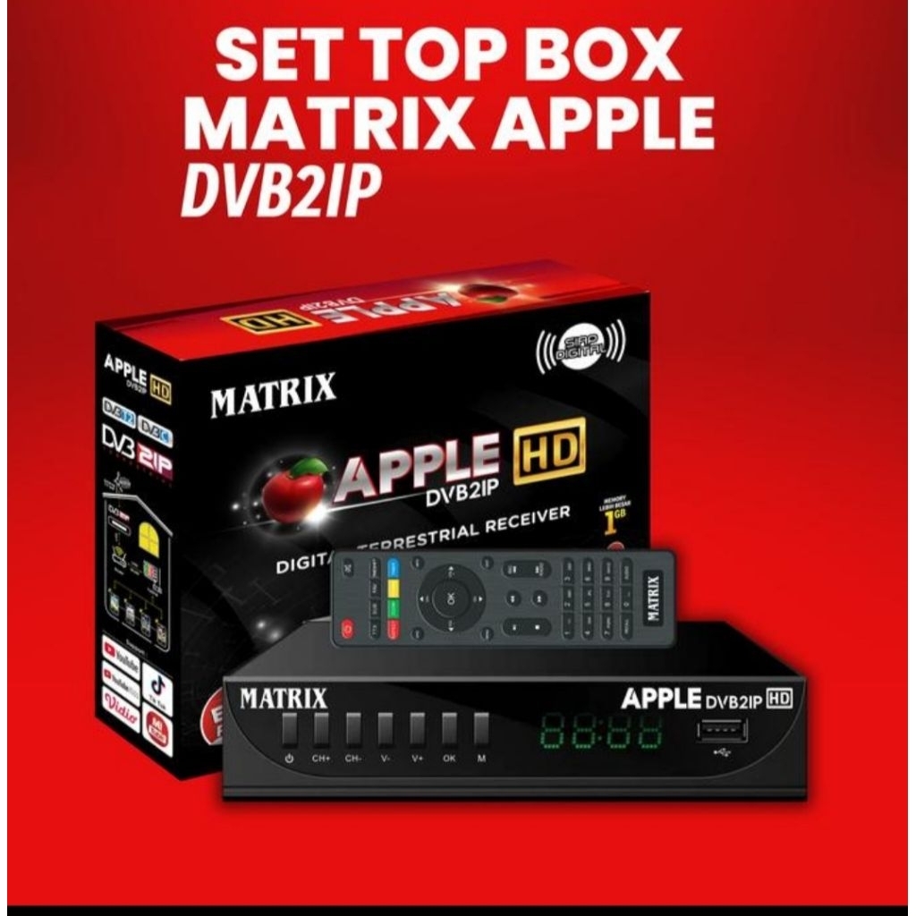 Paket STB MATRIX DVB2IP SECOND + Antenna Matrix indoor outdoor