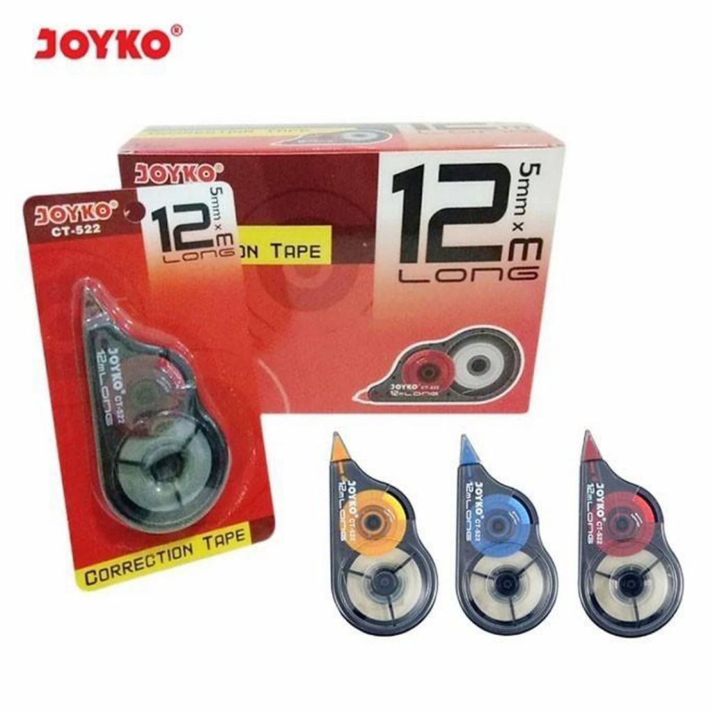 

Tip Ex Joyko CT-522 / Correction Tape 1 Pak 12 pcs