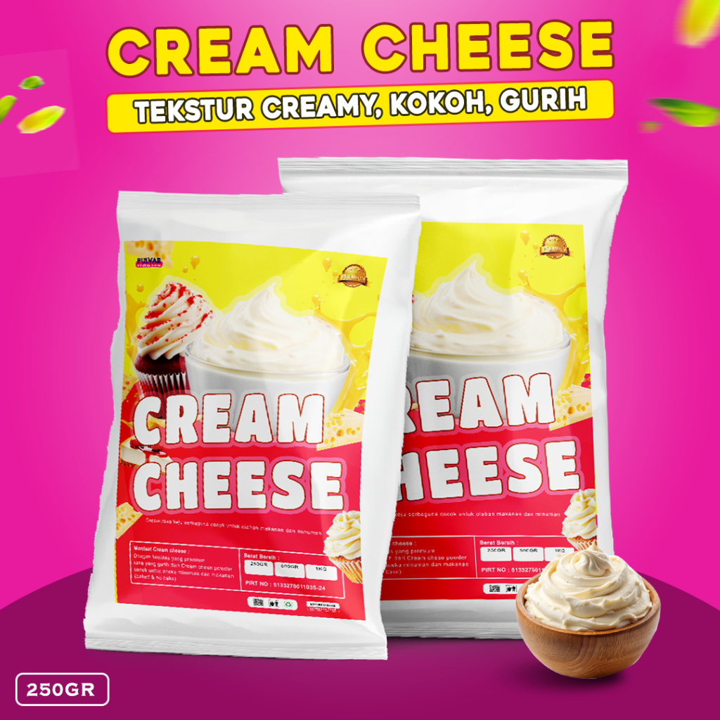 

CREAM CHEESE POWDER / BUBUK TOPPING CREAM KEJU 250GR / CREAM CHEESE TOPPING MAKANAN DAN MINUMAN