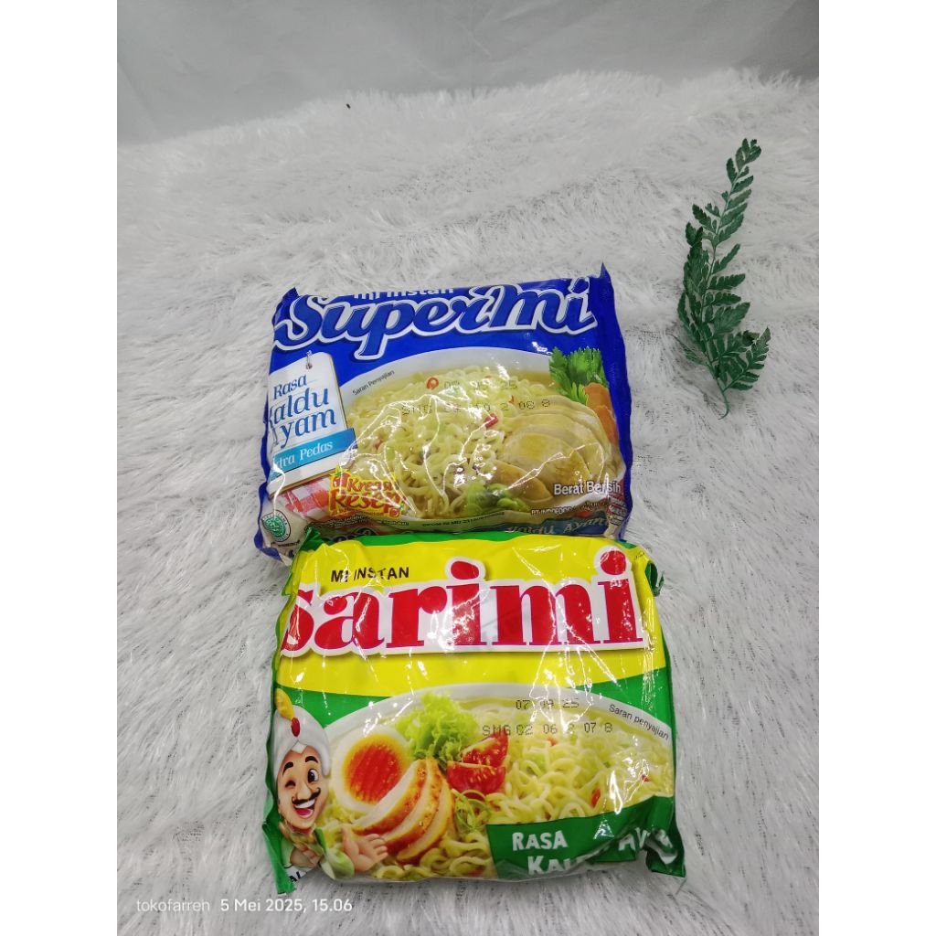 

paket 10pcs supermi mix sarimi