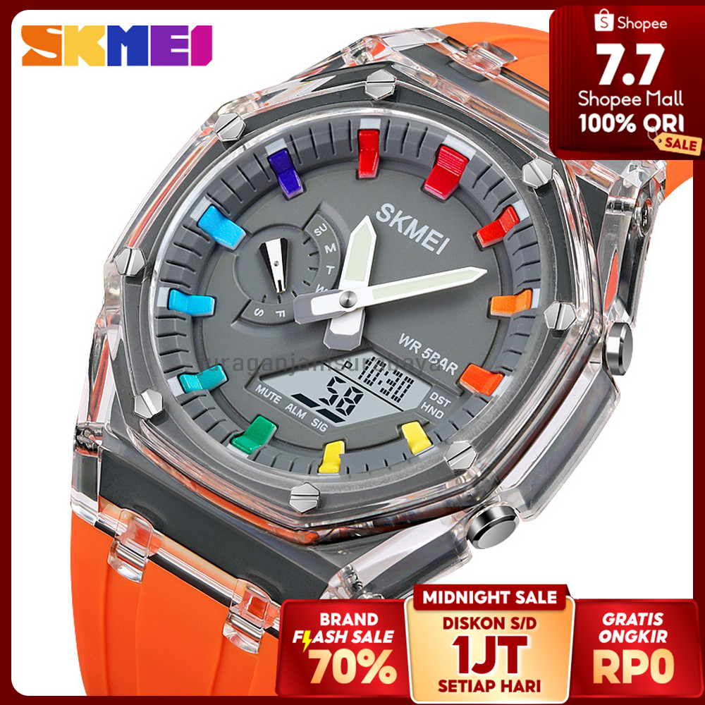 Jam Tangan Pria SKMEI 2100 ORIGINAL dual time