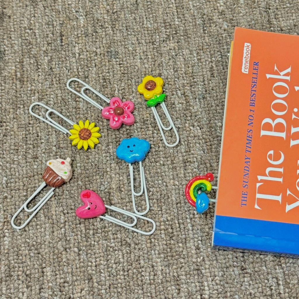 

pembatas buku jepit clay gemas