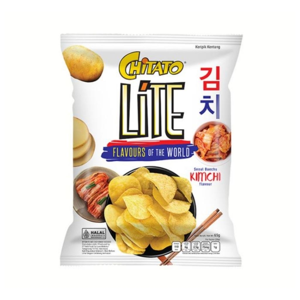 

Chitato Lite Keripik Kentang Rasa Kimchi isi 65 Gram