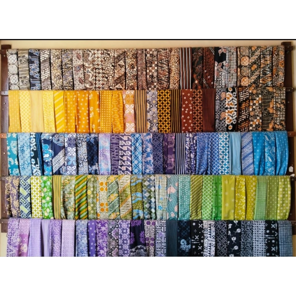 kain batik cap garutan grade A kuning
