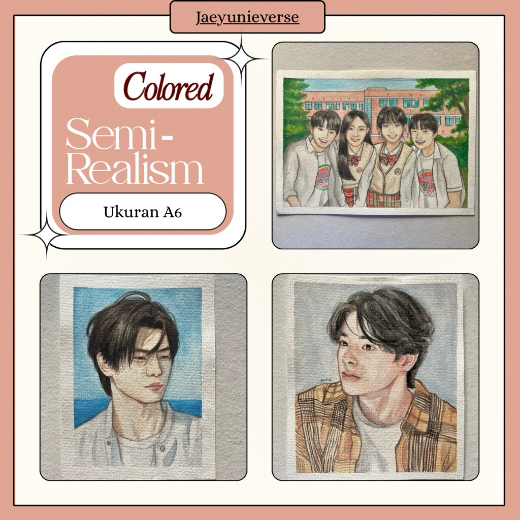 

Art Commissions A6 (Colored Semi-Realism)