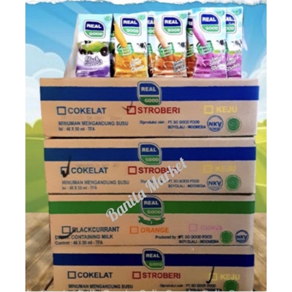 

Susu Bantal REAL GOOD 50 ML isi 60 pcs