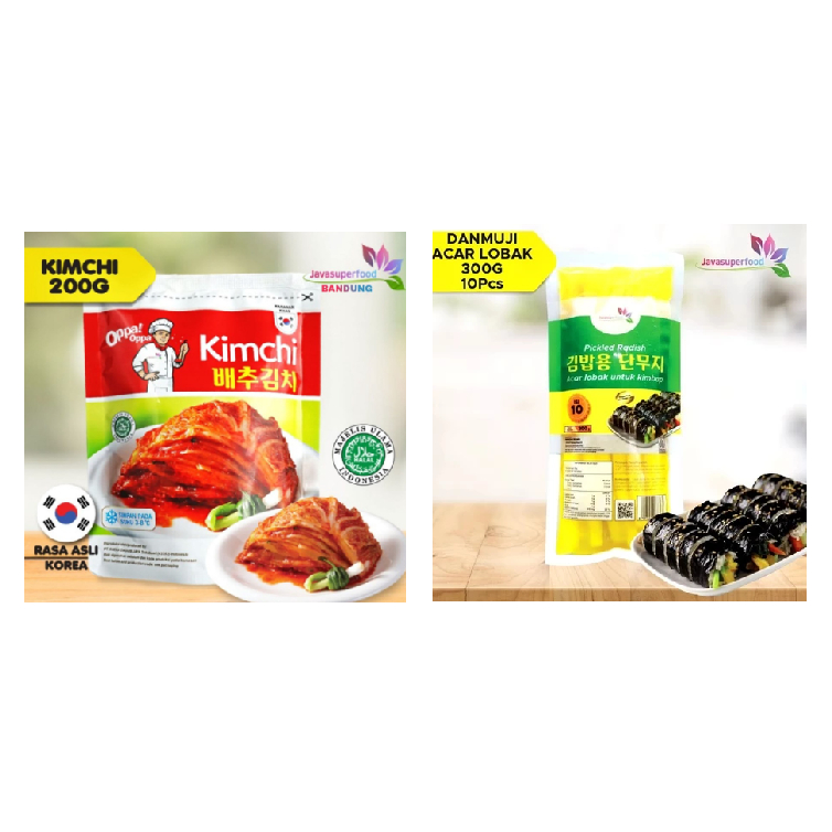 

KIMCHI Sawi 200gr / DANMUJI Acar Pickles Lobak 300gr
