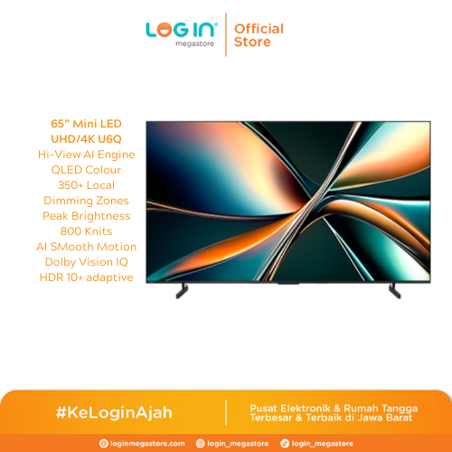 HISENSE LED TV 65U6Q 4K UHD SMART TV 65 INCH