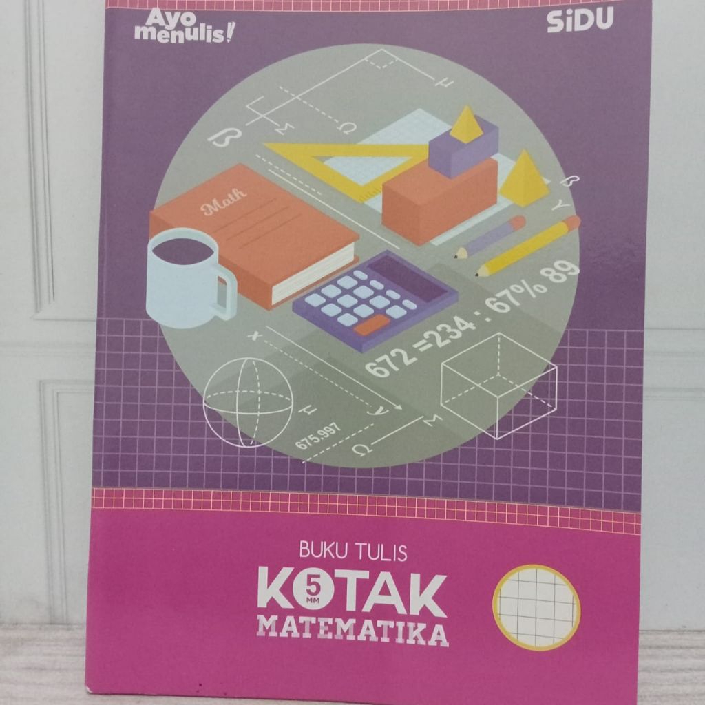 

3pcs Buku Tulis Kotak Matematika 5mm Sidu