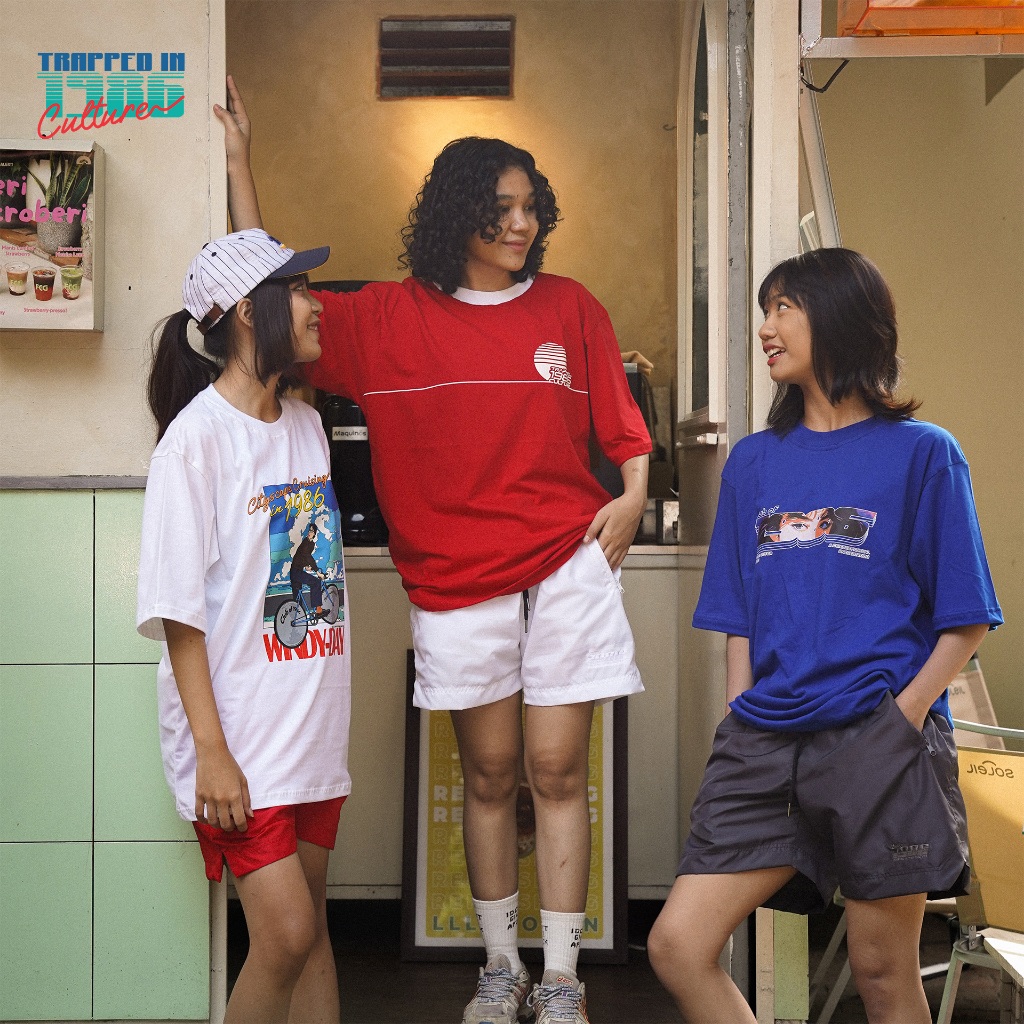 RED RANGER OVERSIZE TEES CLUB of 1986 / Kaos Retro Vintage Trapped in 1986 Culture 24s