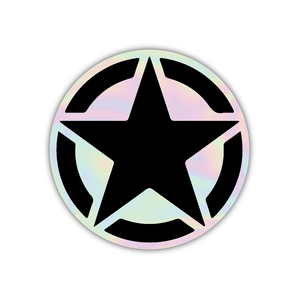 

Z429 sticker bintang aesthetic, stiker hologram satuan
