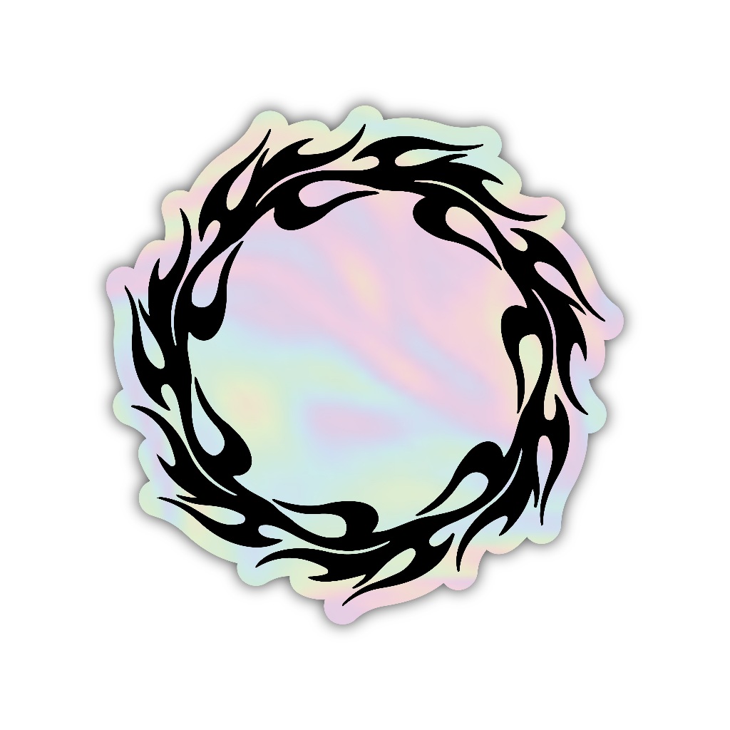 

Z439 sticker mandala aesthetic, stiker hologram satuan