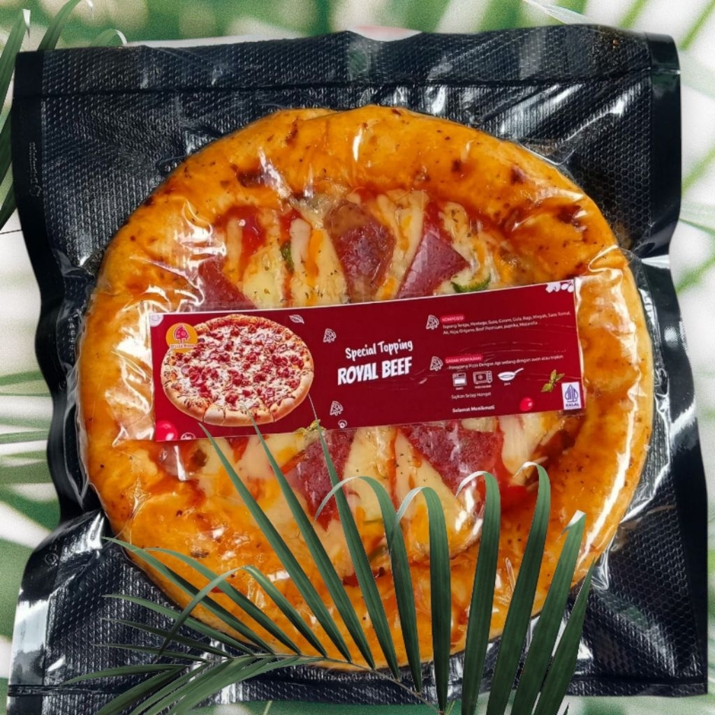 

Pizza Frozen Size 18cm dengan banyak pilihan variant topping.sudah matang siap santap